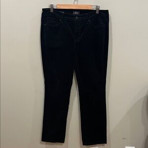 NYDJ Black Marilyn Straight Corduroy Pants